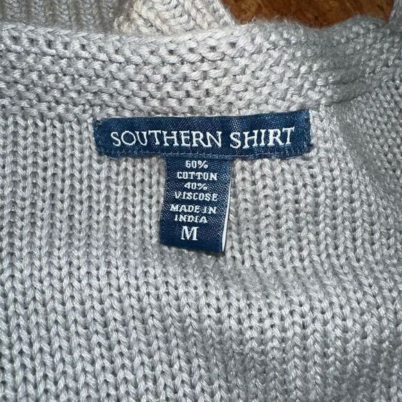 Southern Shirt Cotton Sweater V Neck - Picture 7 of 7
